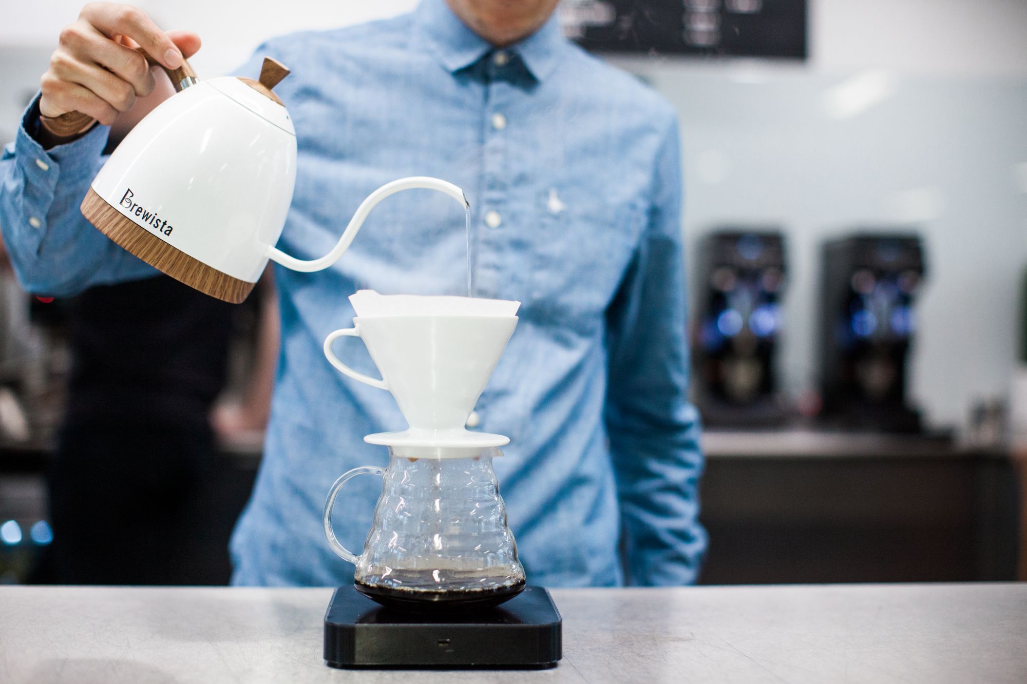office coffee services pour over barista